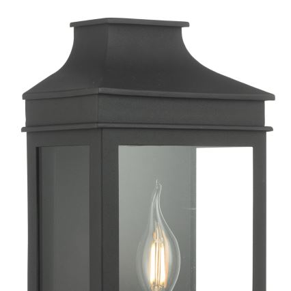 Där Lighting VAP5222 - Venkovní nástěnné svítidlo VAPOUR 1xE14/60W/230V IP44 černá