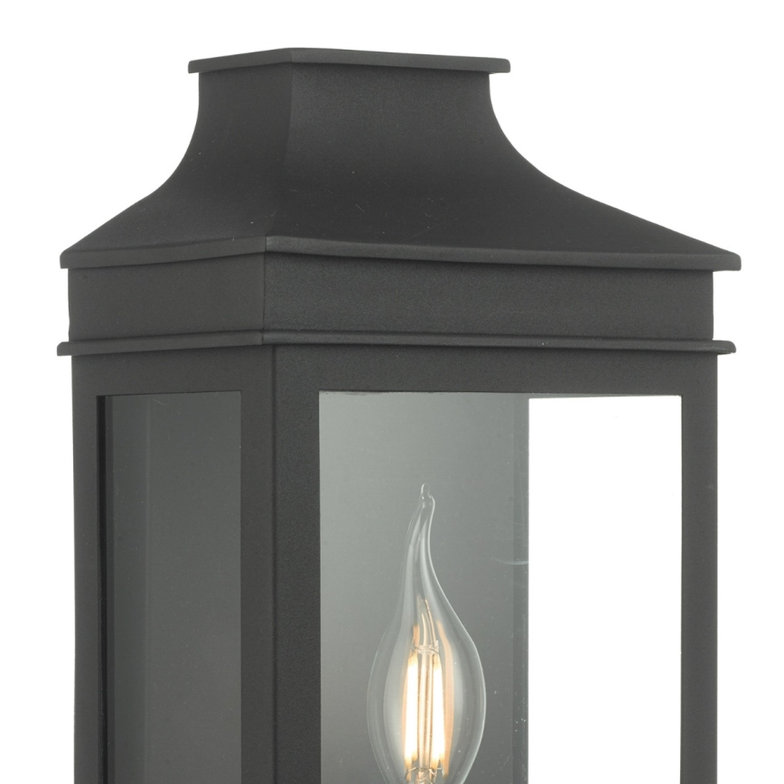 Där Lighting VAP5222 - Venkovní nástěnné svítidlo VAPOUR 1xE14/60W/230V IP44 černá