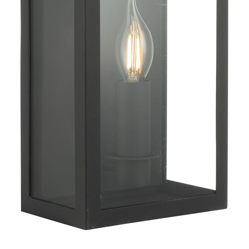 Där Lighting VAP5222 - Venkovní nástěnné svítidlo VAPOUR 1xE14/60W/230V IP44 černá