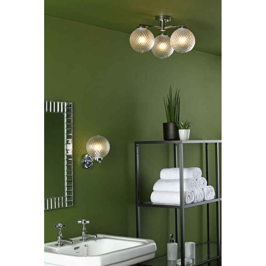 Där Lighting WAY0750 - Koupelnová nástěnná lampa WAYNE 1xG9/3W/230V IP44 chrom