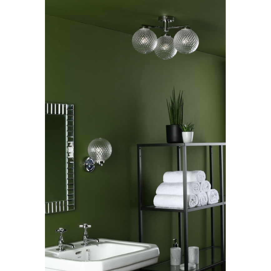 Där Lighting WAY0750 - Koupelnová nástěnná lampa WAYNE 1xG9/3W/230V IP44 chrom