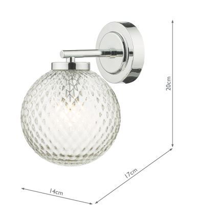 Där Lighting WAY0750 - Koupelnová nástěnná lampa WAYNE 1xG9/3W/230V IP44 chrom