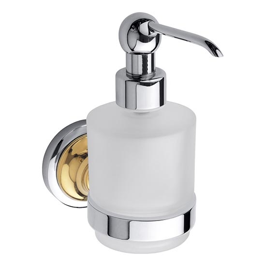 Dávkovač mýdla 7,5x15 cm stříbrná/zlatá