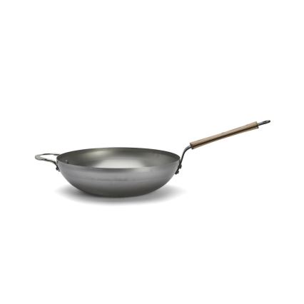 De Buyer 5717.32 - Pánev Wok MINERAL B BOIS 32 cm