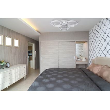 De Markt - LED Stmívatelné stropní svítidlo AURICH LED/70W/230V + dálkové ovládání