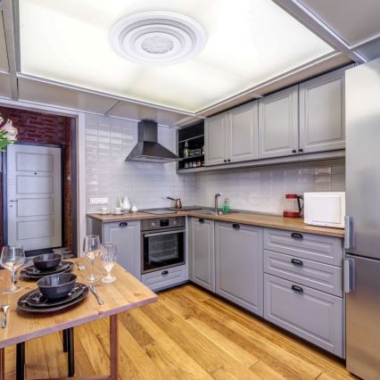 De Markt - LED Stmívatelné stropní svítidlo PLATTING LED/6W/230V + dálkové ovládání