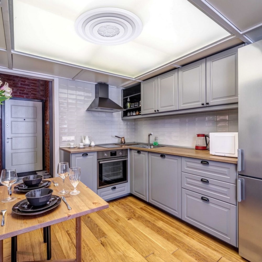 De Markt - LED Stmívatelné stropní svítidlo PLATTING LED/6W/230V + dálkové ovládání