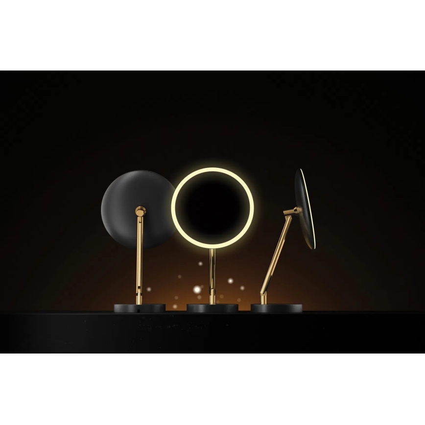 Deante ADI_Z812 - LED Koupelnové nabíjecí kosmetické zrcátko SILIA LED/5V 5000 mAh 2700-6500K IP44