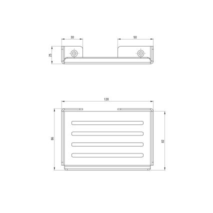 Deante ADM_A411 - Nástěnná mýdlenka MOKKO bílá