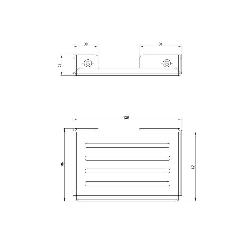 Deante ADM_A411 - Nástěnná mýdlenka MOKKO bílá