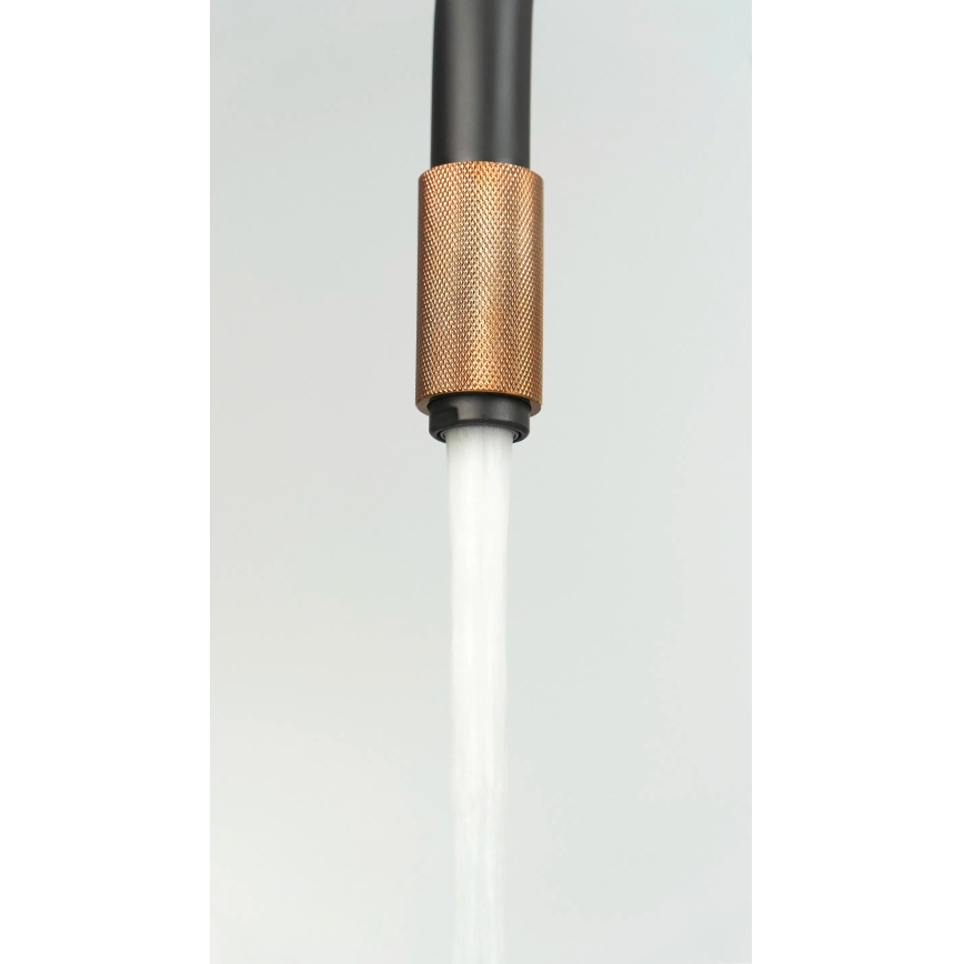 Deante BCA_B64M - Dřezová baterie ASTER černá/mosaz