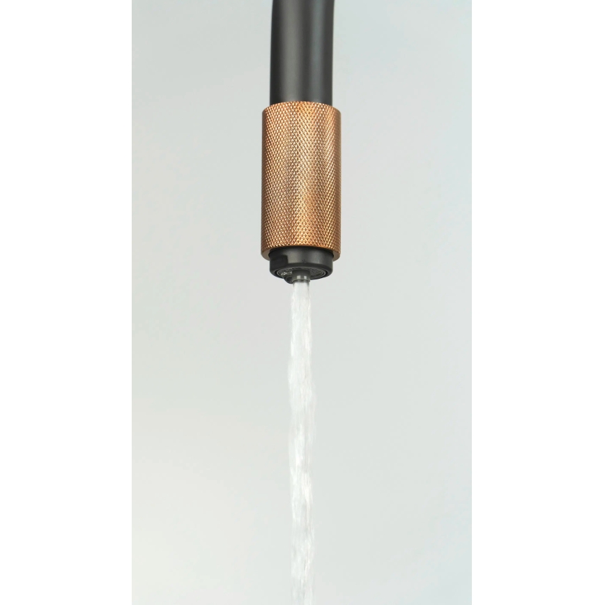 Deante BCA_B64M - Dřezová baterie ASTER černá/mosaz