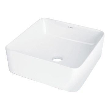 Deante CDJ_6U3S - Umyvadlo na desku JASMIN 34,5x34,5 cm keramika/bílá