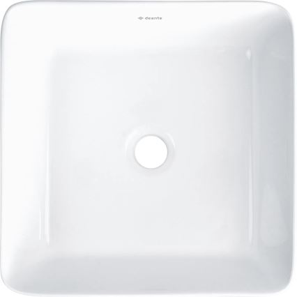 Deante CDJ_6U3S - Umyvadlo na desku JASMIN 34,5x34,5 cm keramika/bílá