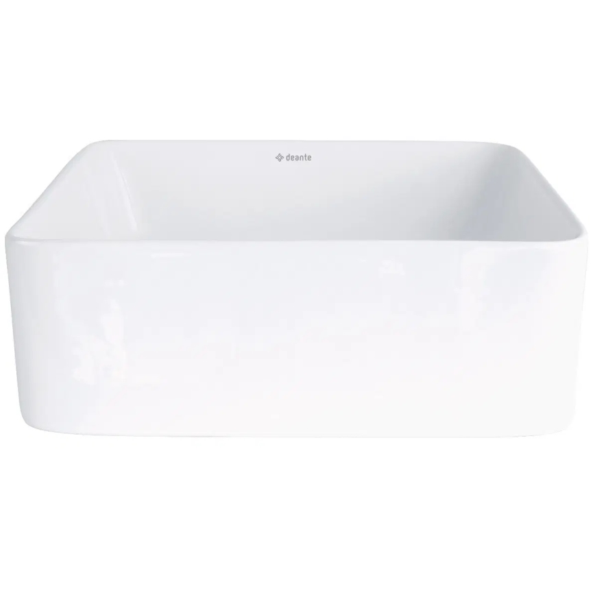 Deante CDJ_6U3S - Umyvadlo na desku JASMIN 34,5x34,5 cm keramika/bílá