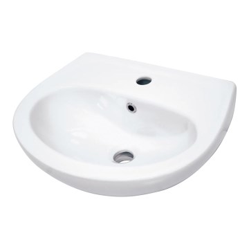 Deante CDJ_6U4W - Závěsné umyvadlo s otvorem JASMIN 45,7x36,4 cm  keramika/bílá