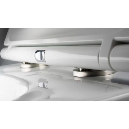 Deante CGRD6ZPW - Závěsné WC s prkénkem SoftClose ROUND keramika/bílá