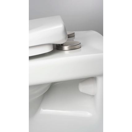 Deante CMOD6SPW - Závěsné WC s prkénkem BORO keramika/bílá