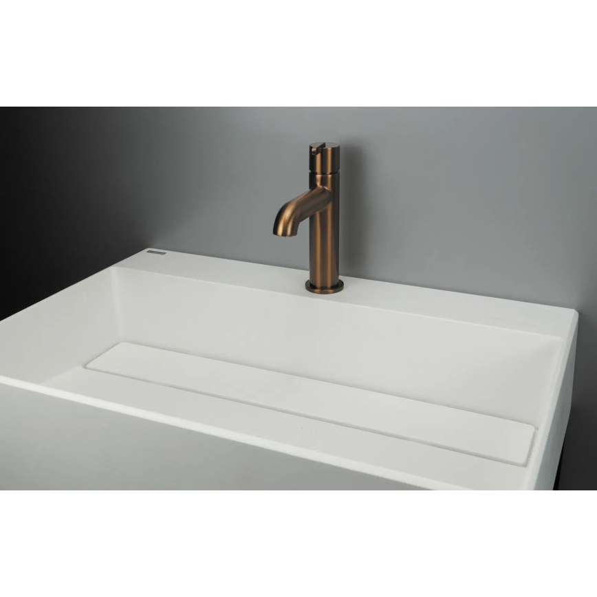 Deante CQR_AU6M - Umyvadlo na desku CORREO 40x60 cm granit/alabastr