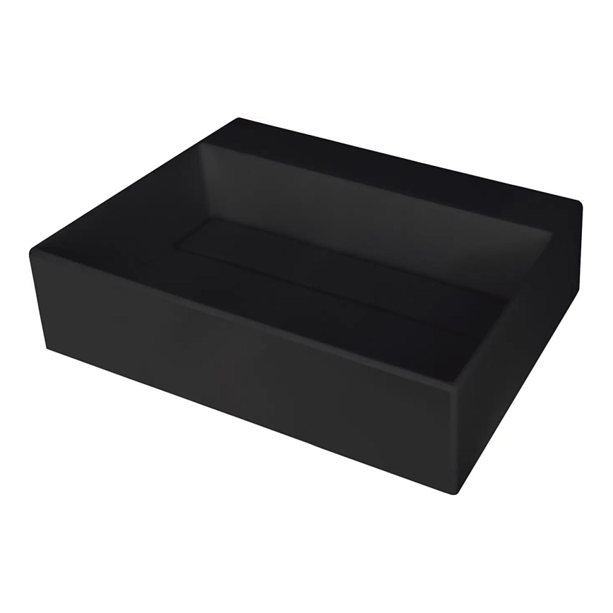 Deante CQR_NU5M - Umyvadlo na desku CORREO 40x50 cm granit/černá