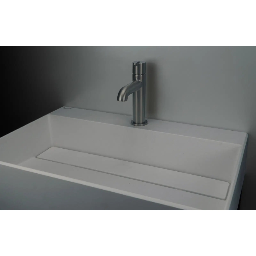 Deante CQR_SU6M - Umyvadlo na desku CORREO 40x60cm granit/metalicky šedá