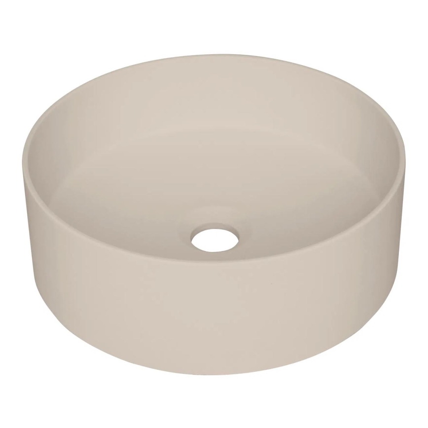 Deante CQS_5U4S - Umyvadlo na desku SILIA pr. 36 cm granit/béžová