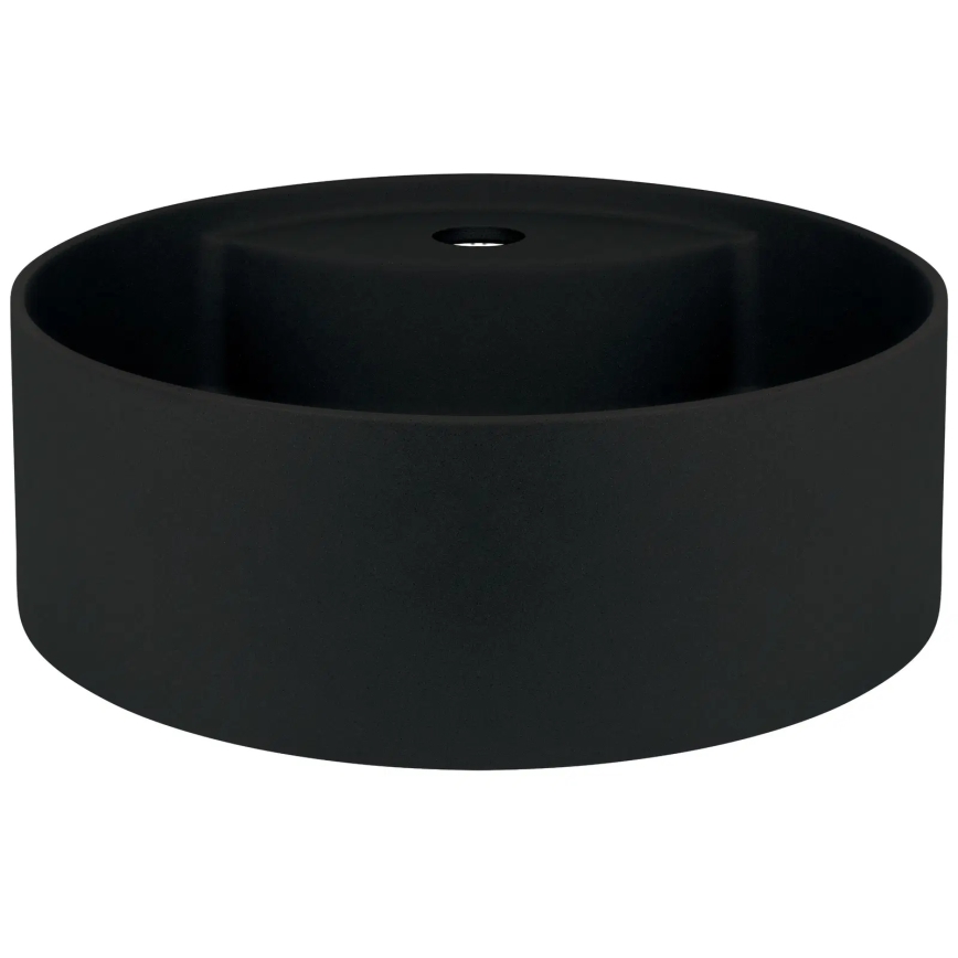 Deante CQS_NU4B - Umyvadlo na desku s otvorem pro baterii SILIA pr. 36 cm granit/černá