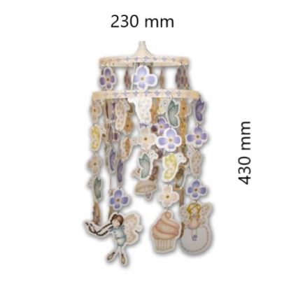 Decofun 70-114 - Dětské stínidlo k dětskému lustru HEIRLOOM E27 430x230 mm