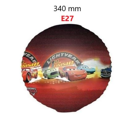 Decofun 82763 - Dětské stínidlo k dětskému lustru CARS E27 pr. 34 cm