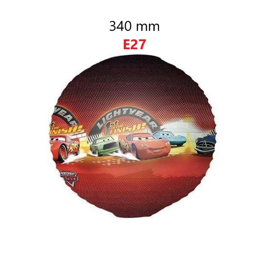 Decofun 82763 - Dětské stínidlo k dětskému lustru CARS E27 pr. 34 cm
