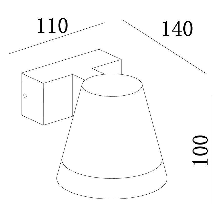 Deko-Light 731076 - LED Venkovní nástěnné svítidlo SERPENTIS LED/6,2W/230V IP54 černá