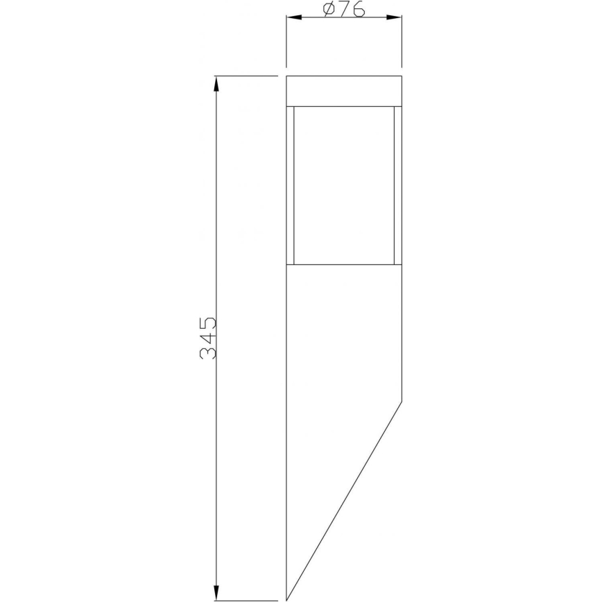 Deko-Light 731106 - Venkovní nástěnné svítidlo PORRIMA 1xGU10/5W/230V IP44 matný chrom