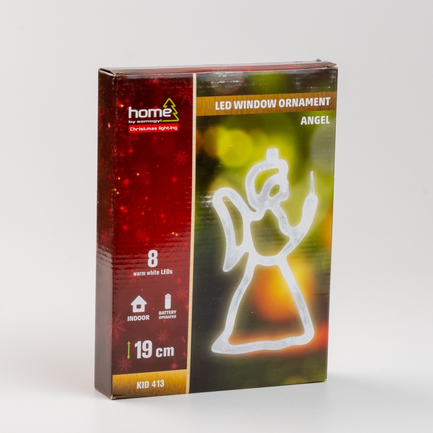 Dekorace do okna 8xLED/3xAA