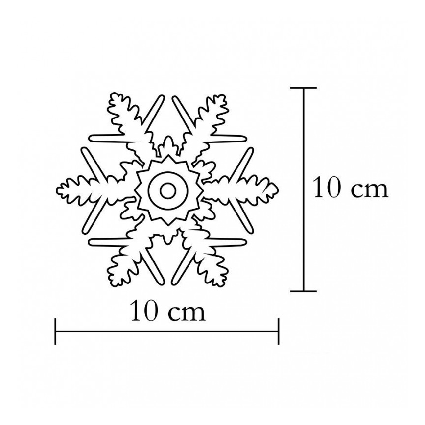 Dekorace do okna LED/2xCR2032