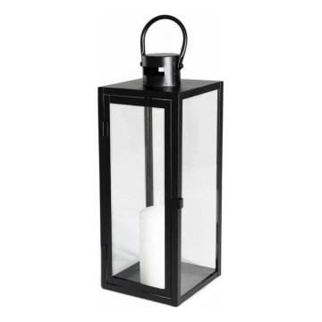 Dekorační lucerna 38 cm černá