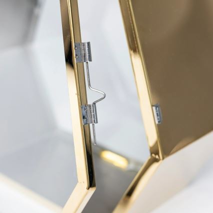 Dekorační lucerna 43 cm zlatá