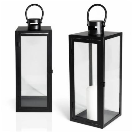 Dekorační lucerna 63 cm černá