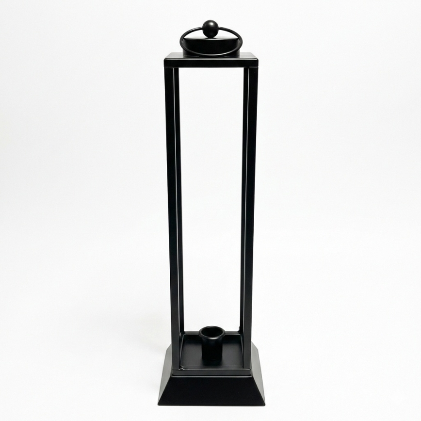 Dekorační lucerna HALL 45,5 cm černá