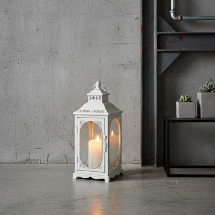 Dekorační lucerna ROSEHILL 27,5 cm bílá