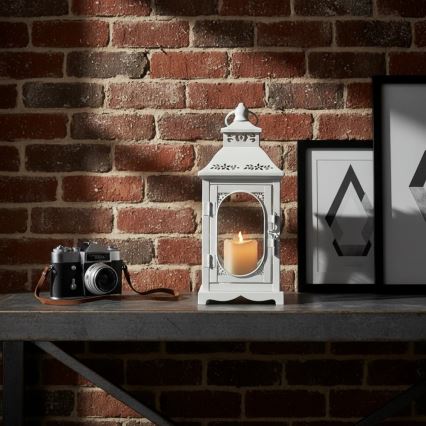 Dekorační lucerna ROSEHILL 27,5 cm bílá