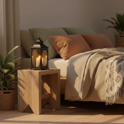 Dekorační lucerna ROSEHILL 40 cm černá