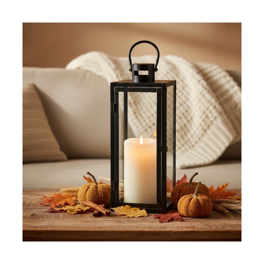 Dekorační lucerna TOWER 29 cm černá