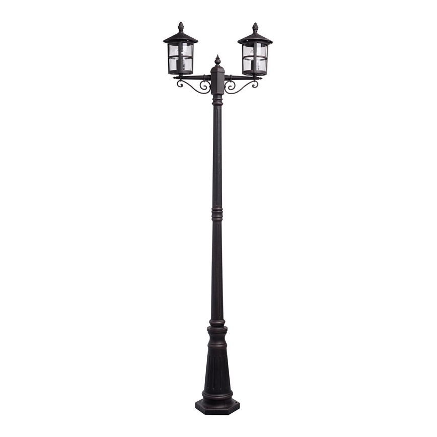 DeMarkt - Venkovní lampa STREET 2xE27/60W/230V IP44