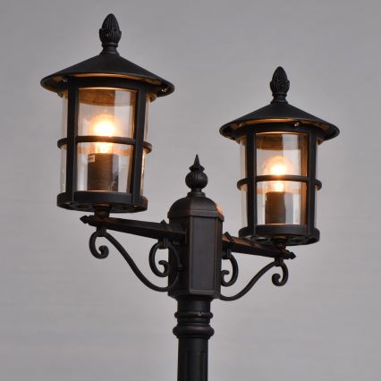 DeMarkt - Venkovní lampa STREET 2xE27/60W/230V IP44