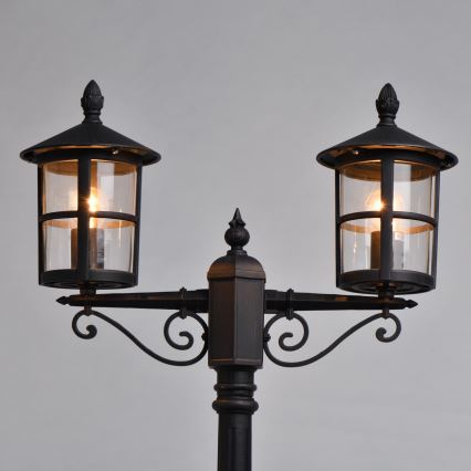 DeMarkt - Venkovní lampa STREET 2xE27/60W/230V IP44