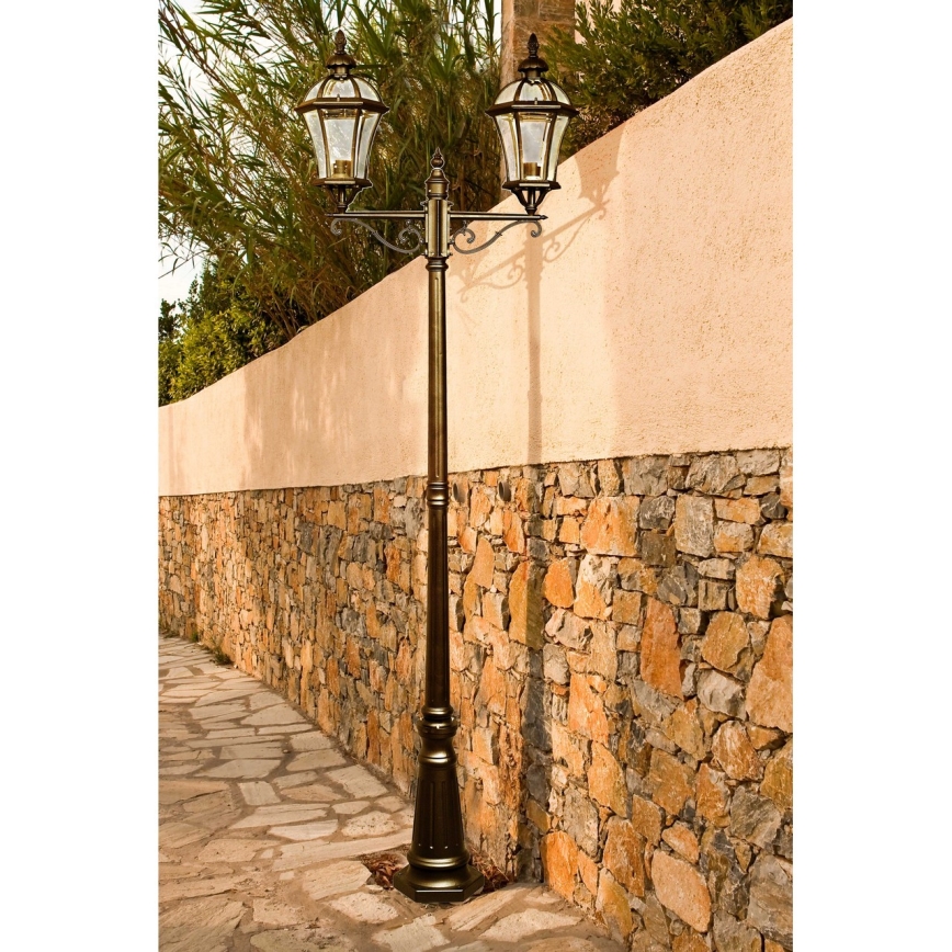 DeMarkt - Venkovní lampa STREET 2xE27/95W/230V IP44