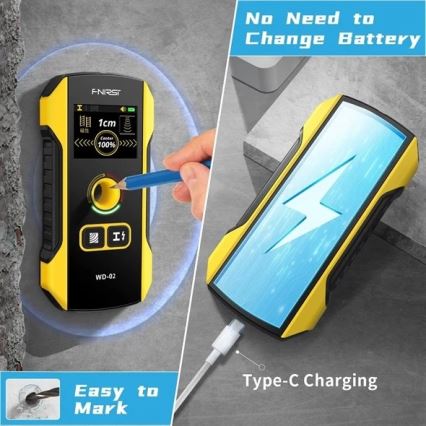 Detektor kovů, napětí a nehomogenity 300 mAh 5V