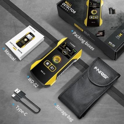 Detektor kovů, napětí a nehomogenity 300 mAh 5V