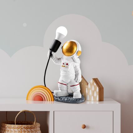 Dětská lampička ASTRONAUT 1xE27/40W/230V měděná/bílá