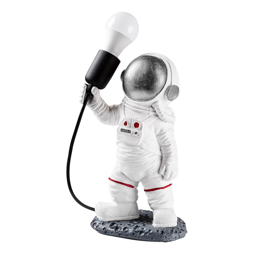Dětská lampička ASTRONAUT 1xE27/40W/230V stříbrná/bílá